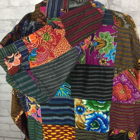 Thai One On Women Patchwork Hoodie Size OS - Picture 5 of 6